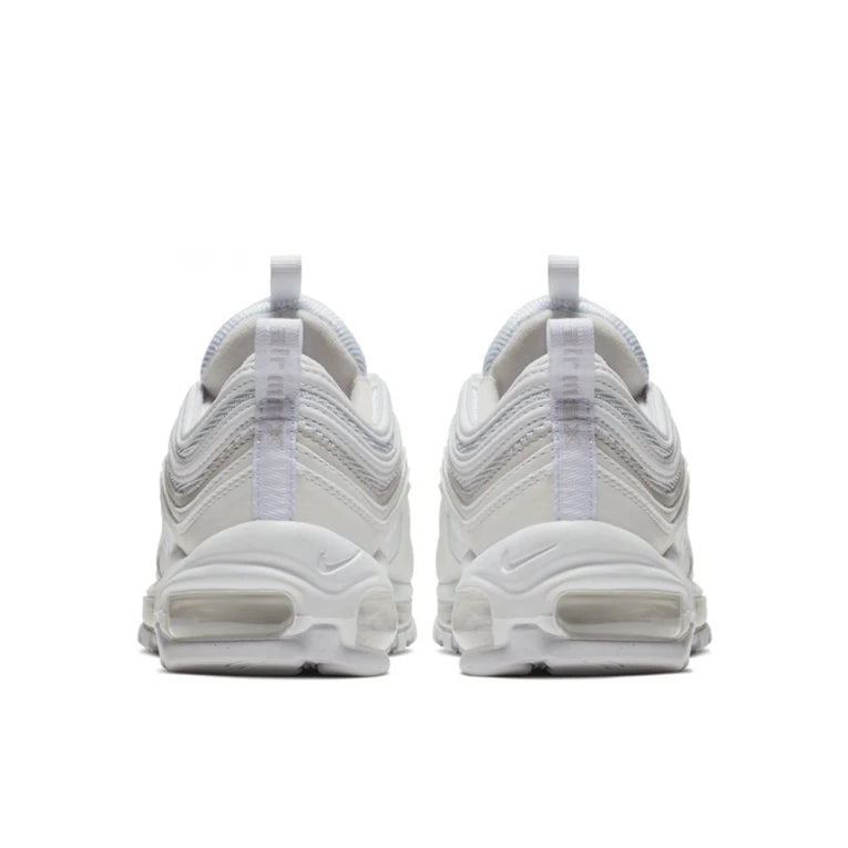 Nike Air Max 97 Running Shoes - Cushioning, Full-Length Breathable, Slip-Resistant, Durable, White-921826-101