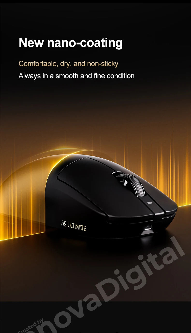 ATK Dragonfly A9 Ultimate bezdrôtová herná myš A9 Air PAW3950 ultraľahká ergonomická e-športová myš pre hráčov FPS CSGO A9 Ultra