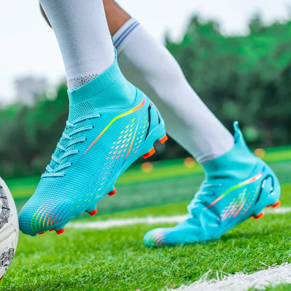 Men Football Boots Professional Turf Futsal Match Grass Unisex Outdoor Training Soccer Shoes Soccer Cleats Non-slip Breathable