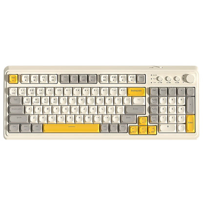 AULA S99 Spider Keyboard Membrane Keyboard Wireless Bluetooth Wired Three Mode RGB Gamer Keyboards Office Typing Mute 99 Keys