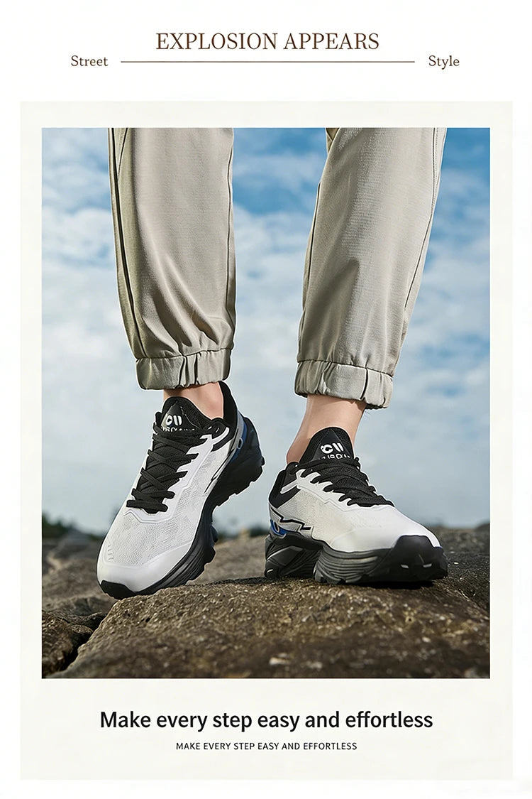 Men's Off-Road Running Shoes Spring and Summer Outdoor Power Grip Sports Shoes Breathable Trail Running Shoes for Women