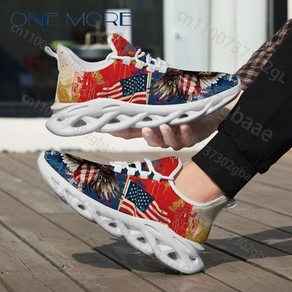American 250 Independence Day Boys Girls Casual Shoes Personalized Exclusive American Flag Cool Kids Sport Shoes Design in Stock