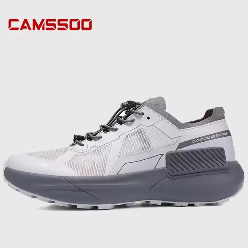 CAMSSOO hiking shoes men summer breathable non-slip running shoes travel outdoor sports cushioning casual boots off-road shoes