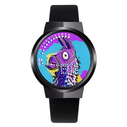 Orologio Fortnite Cute Fashion Cartoon personalizzato Kawaii Touch con luce notturna LED, orologio elettronico per studenti, regalo per amici