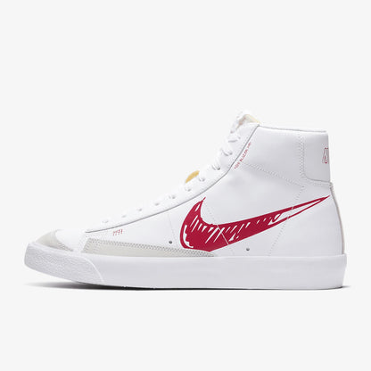 Nike autênticos BLAZER MID VNTG 77 SL Trail Blazer manuscript ténis de skate para homem CW7580-100