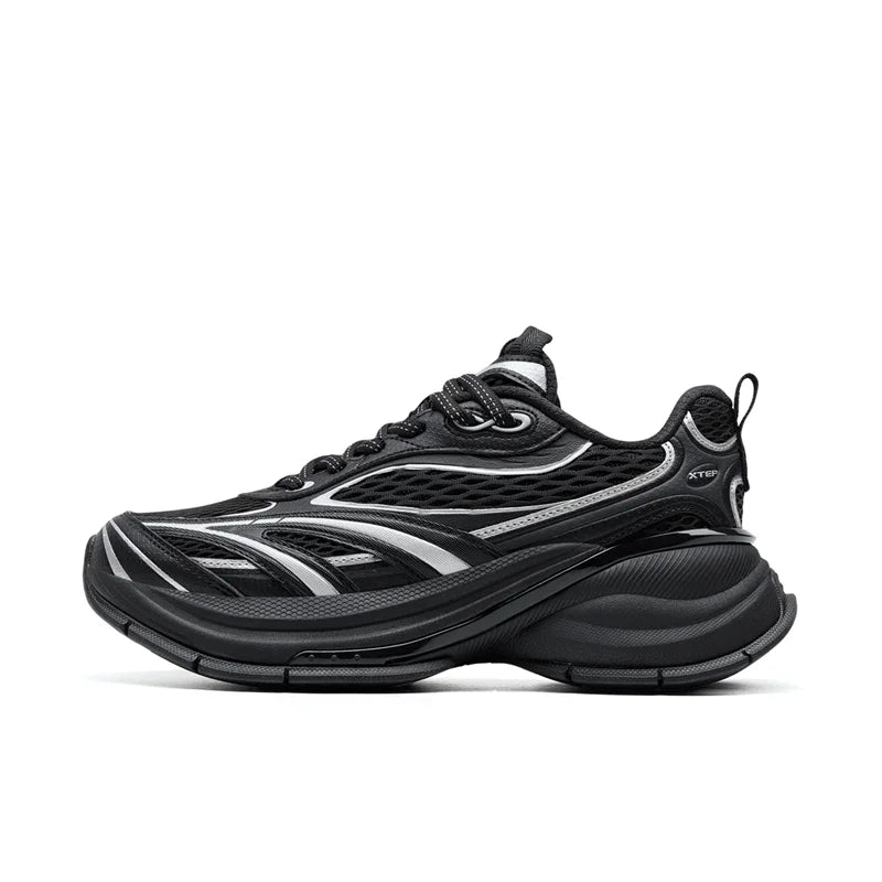Sapatilhas Xtep Basque 3 para Mulher, Leves, Resistentes ao Desgaste, Modernas, Duráveis, com Sola Grossa, Casuais e Desportivas, 874218320006
