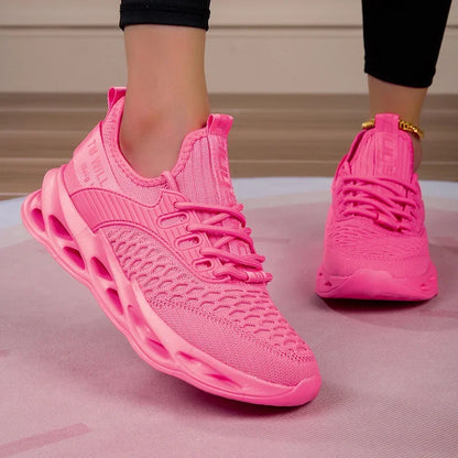 Hot Sale Pink Casual Sneakers Women Men Blade Shoes Big Size 46 Light Breathable Running Shoes Shoes Men Mesh Sports Sneakers