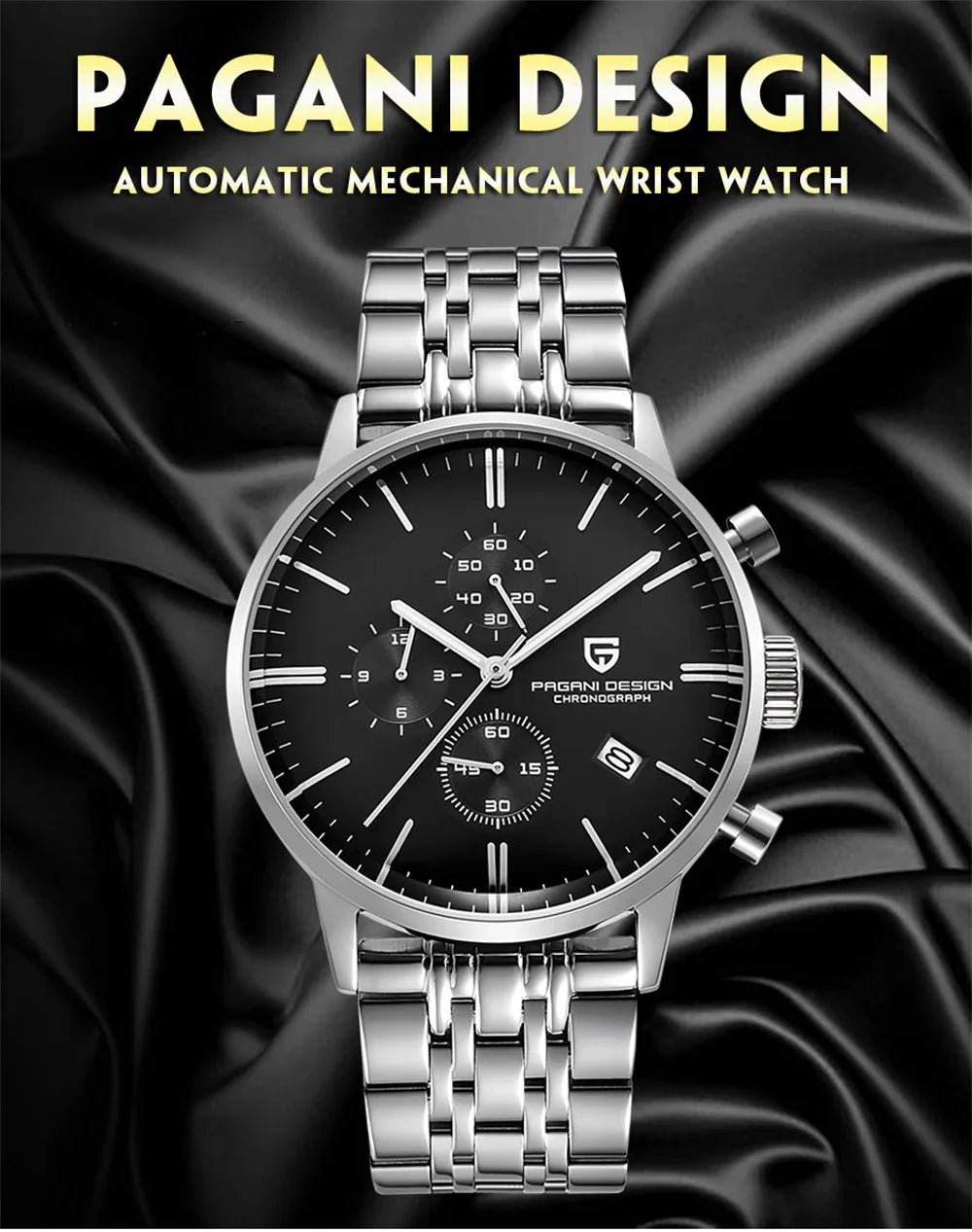 Pagani Design Men's Chronograph Watch  Japan VK67 Movt Waterproof Multifunctional Business Sports Quartz Watch Relogio Masculino