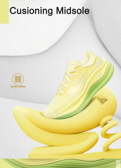 Li-Ning Women's YUEYING 5 PRO Optimized Cushion Running Shoes with Wide Toe Box SUPER BOOM Reflective LiNing Sneakers ARHV014
