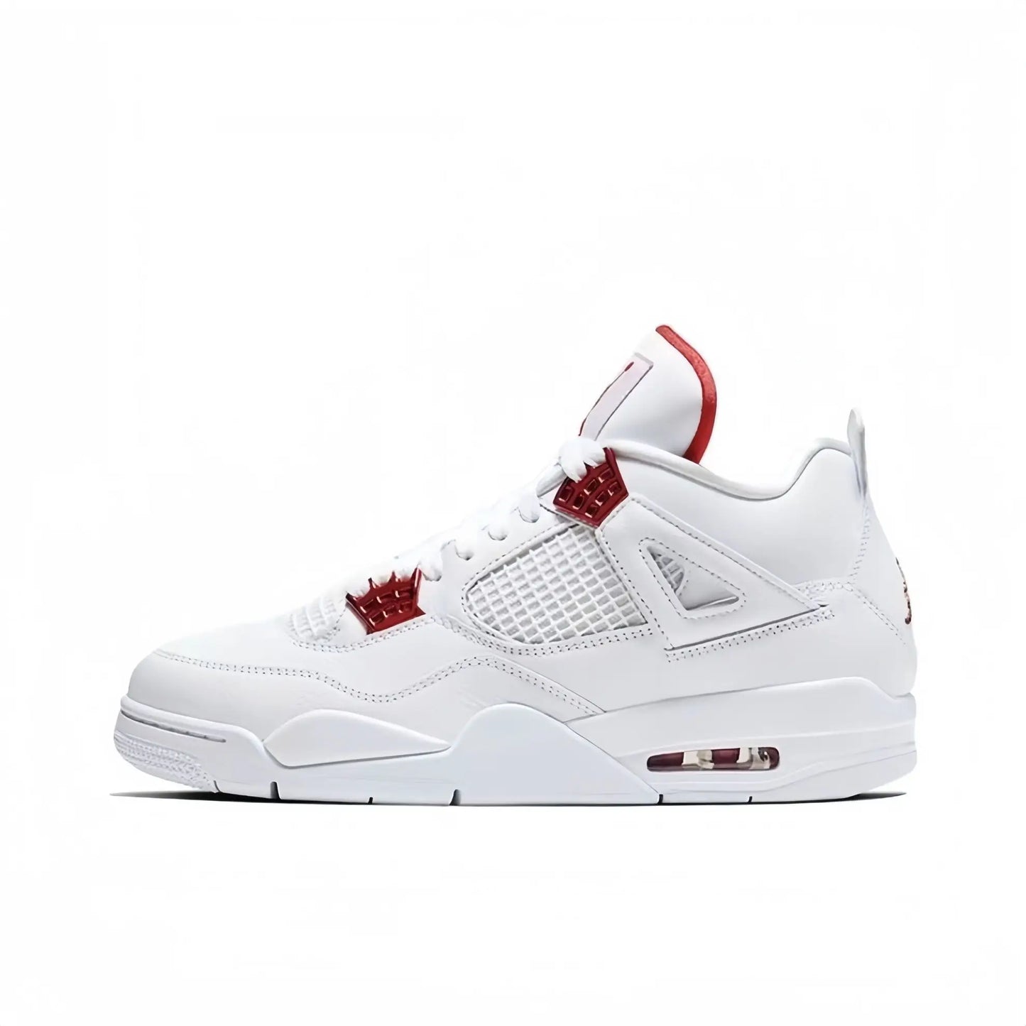 Men N Leather Sneakers Serrated Thick Platform Sole Casual Shoes Red Decor Lace Up Non-slip Walking Trainers