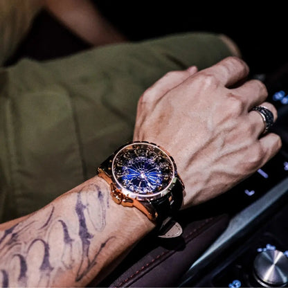Luxurious and Elegant Men's Watch, Twelve Knights of the Round Table Watch, Wormhole Concept Non-Mechanical Watch for Men, Niche Brand Men's Watch, Casual Style Fashion Accessory, the Best Gift for Him