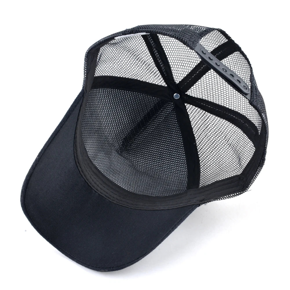 Modna bejzbol kapa s vezenim zakrpama "Wolf", snapback hip hop trucker kape za muškarce i žene, za vanjsku upotrebu, prozračna kapa s vizirom