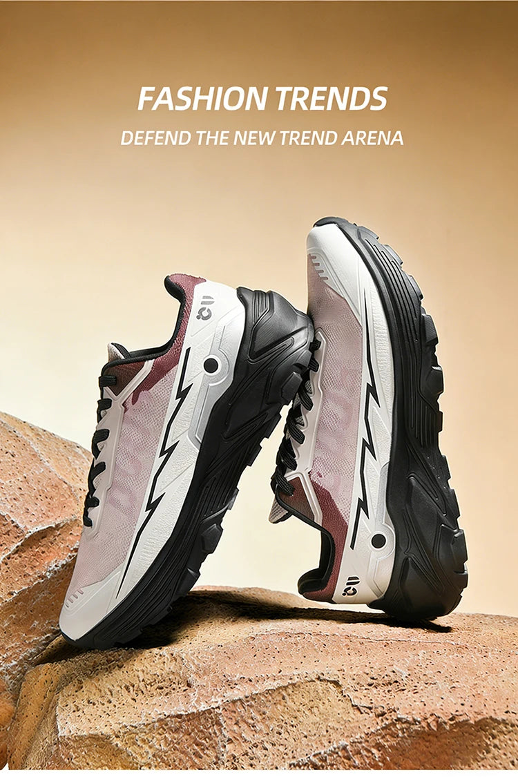 Men's Off-Road Running Shoes Spring and Summer Outdoor Power Grip Sports Shoes Breathable Trail Running Shoes for Women
