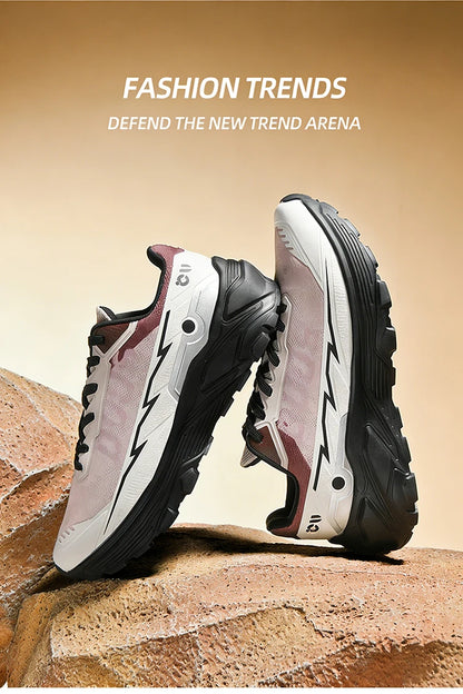 Men's Off-Road Running Shoes Spring and Summer Outdoor Power Grip Sports Shoes Breathable Trail Running Shoes for Women