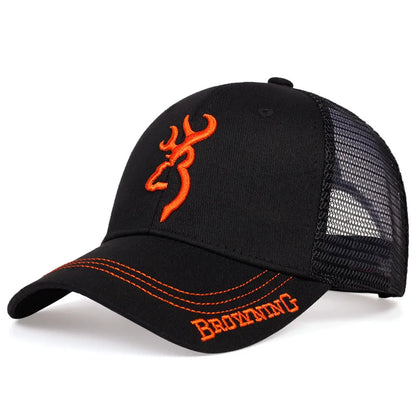 Embroidered Totem Baseball Hat, High Quality Hip Hop Outdoor Mesh Hat, Sunshade, Breathable Truck Hat