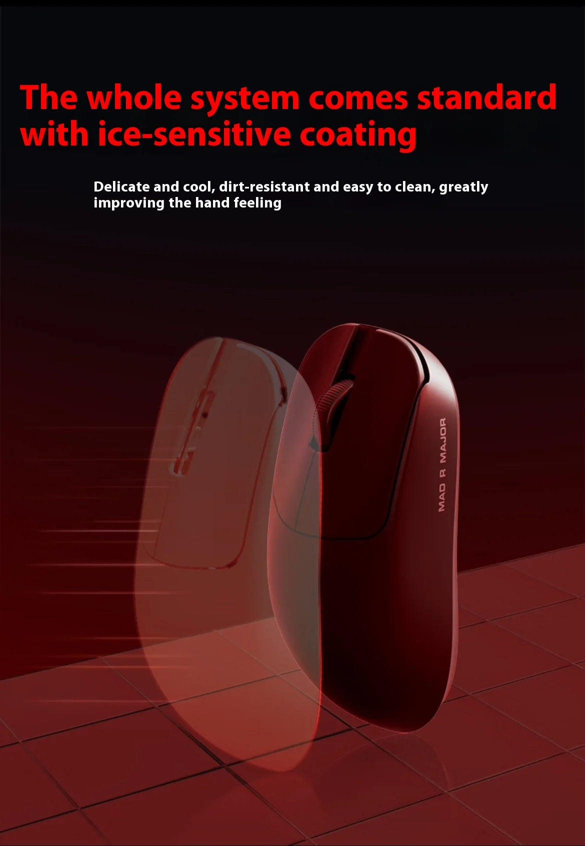 ATK VXE VGN MAD R Major Ultra-Lightweight Wireless Gaming Mouse, Ergonomic Dual-Mode Wireless Mouse with PAW3395 Sensor for Esports, Office & Gaming