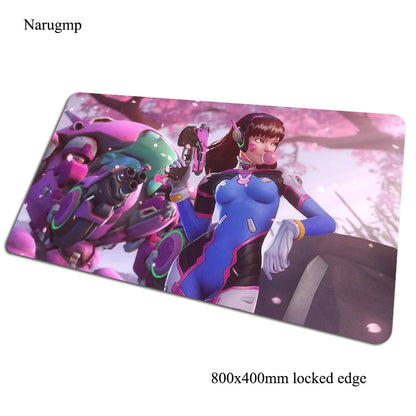 Tapete de rato gaming Overwatch 80x40cm, grande, para secretária de computador, tapete gamer para PC e portátil, presente de Halloween