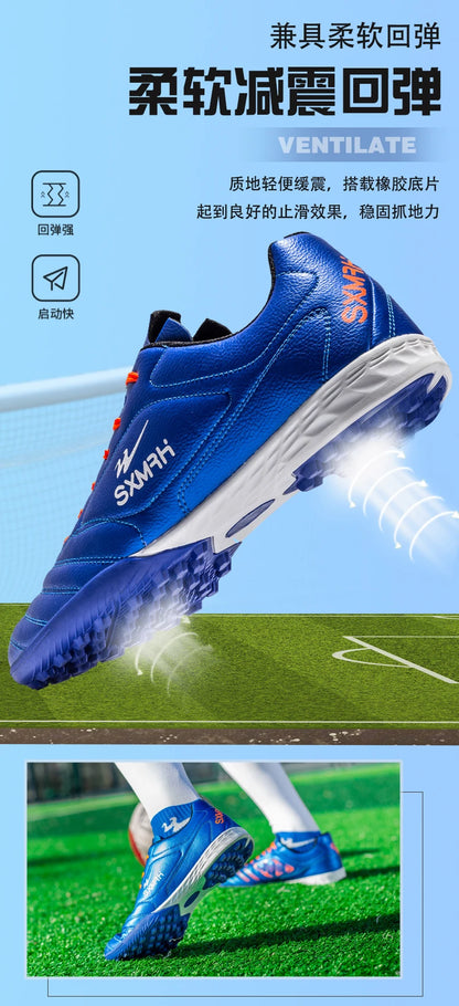 Double Star Men's Genuine TF Turf Soccer Shoes, for Primary School Students, Teenagers, Adults & Kids, Professional Training and
