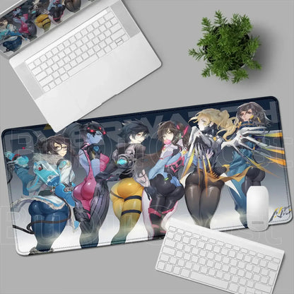 Overwatch Gaming Anime Girl Large XXL Mouse Pad HD Printing Computer Keyboard Mats Laptop Office Rubber Soft Desk Rug 900x400 MM