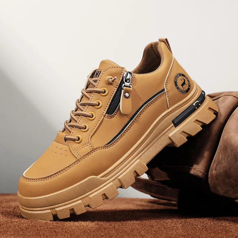 Men's Casual Sports Outdoor Hiking Trendy Fashion Comfortable Thick-Soled Street Board Shoes