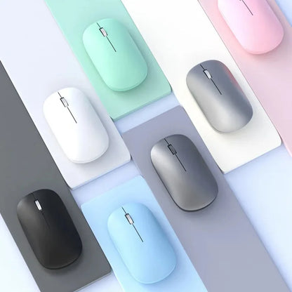 Lenovo Bluetooth Wireless Mouse Dual Mode 2.4G & Bluetooth 5.3, Type-C Rechargeable Silent Ergonomic Mouse with Adjustable DPI for Laptop & Office