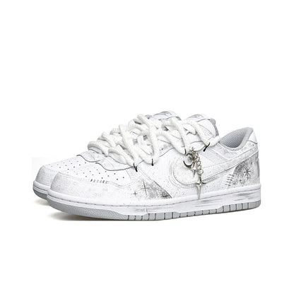 Custom Sneakers Nike Dunk Low "Wao" Special Gift Bag Edition High Street Deconstructed Hand-Painted Oriental Gradient For Men