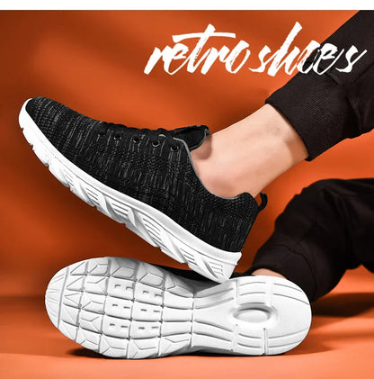 Sports Men Running Jogging Shoes Casual Sneakers Outdoor Lace Up Breathable Mesh Light Tennis Outdoor Walking Size 39-46