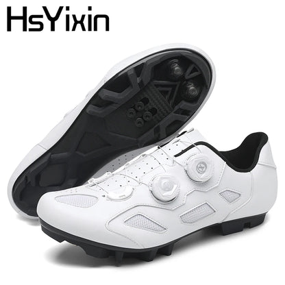 Mountain Bike Shoes Mens Cycling Shoes Quick Ratchet Buckle Compatible with SPD System Pedal for Indoor Outdoor Women MTB Shoes