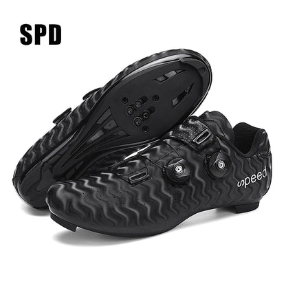 New Cycling Shoes Men's Self-locking Racing Road Cycling Sports Shoes Lockless Training Shoes Women's SPD Cleats Cycling Shoes