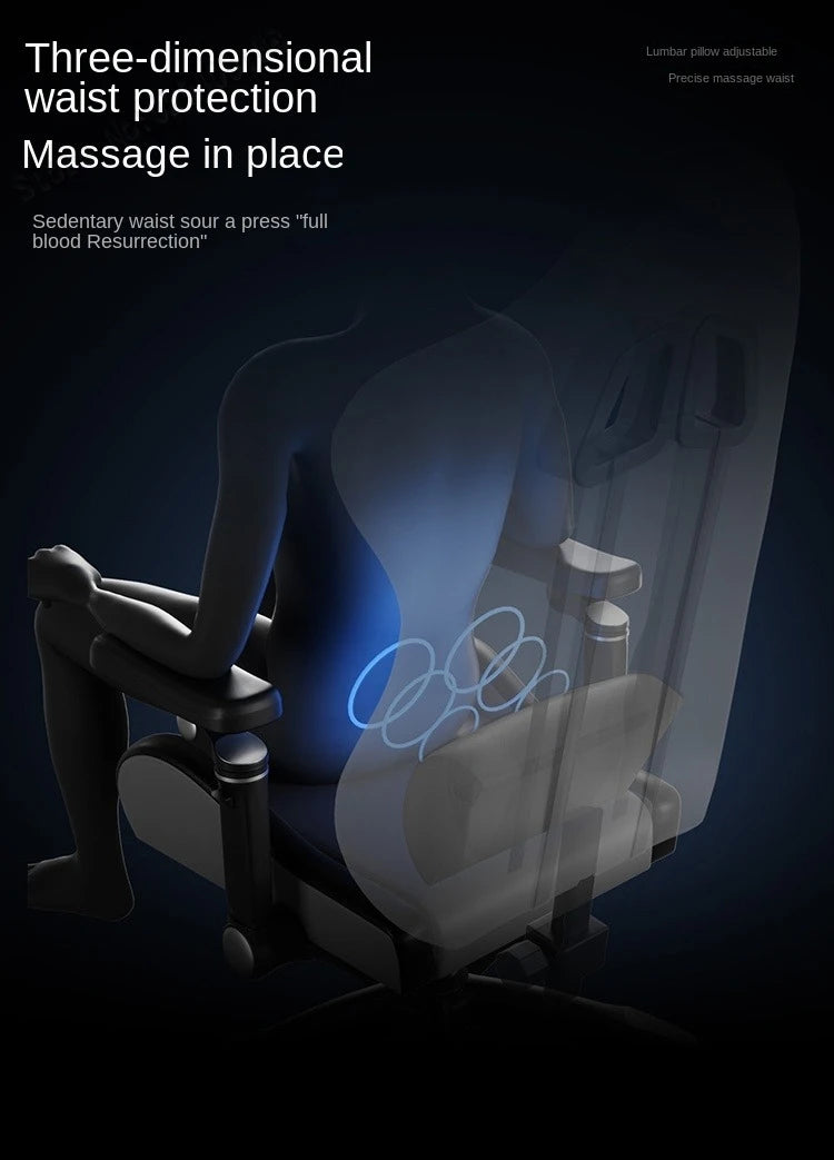 New Gaming Chair 9D Mechanical Dynamic Armrests 3D Lumbar Support Wide Seat Ergonomic Chair Gaming Live Streaming Swivel Chair