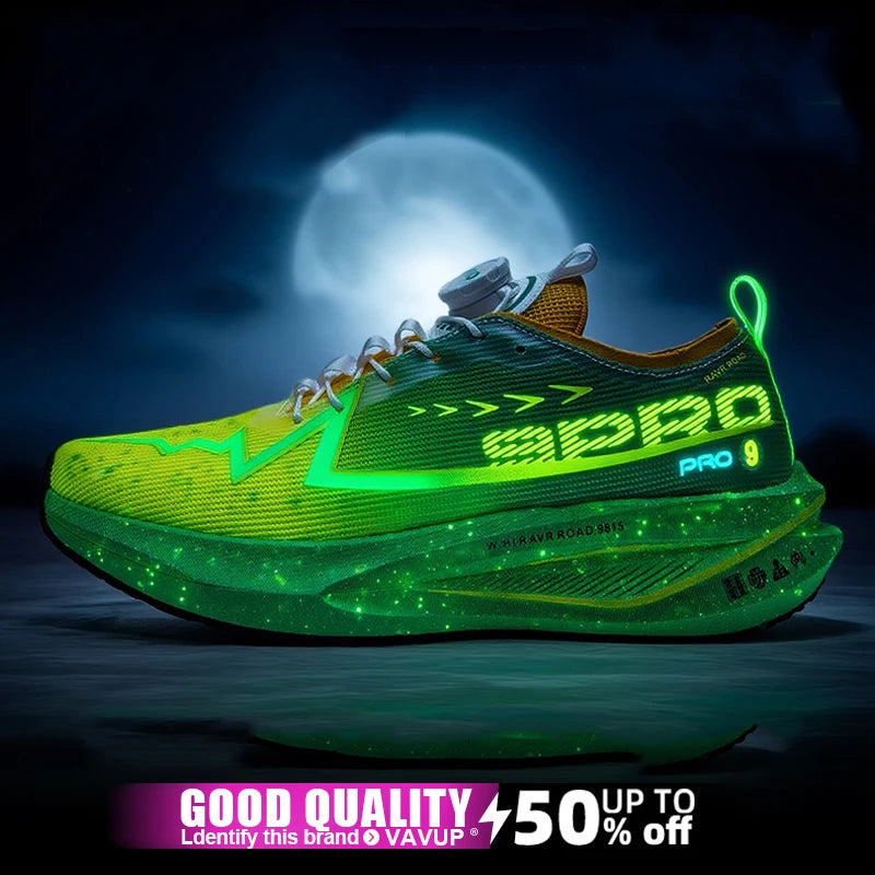 Men Running Shoes Carbon Board Speciality Sports Breathable Lightweight Women's Comfortable Athletic Nonskid Marathon Sneakers