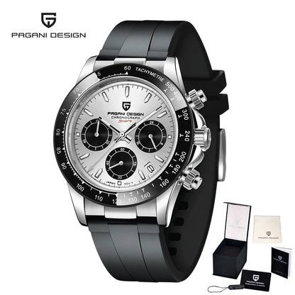 2026 New PAGANI DESIGN PD-1664 Meteorite Dial Fashion Men Quartz Wristwatches 100M Sapphire Glass Chronograph relogio masculino