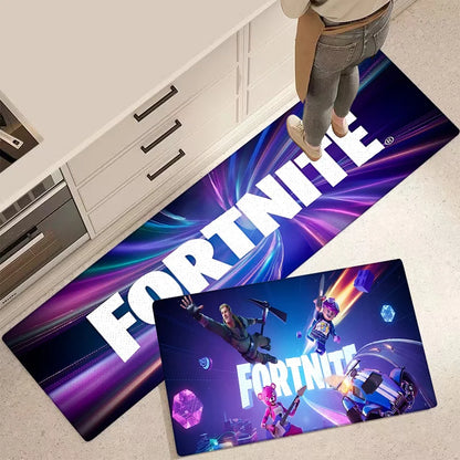 Fortnites Gaming-Eingangstür-Fußmatte, rutschfester Küchenteppich, Teppich für Wohnzimmer, Balkon und Badezimmer, Fußmatte, Bodenmatten, Teppich