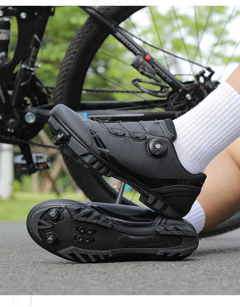 Unisex Cycling Shoes Speed Competitive Cycling Shoes SPD Road Bike Lock Shoes Breathable MTB Mountain Off-Road Cycling Shoes