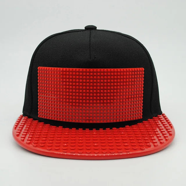 Crtani patchwork bejzbol kape, uradi-sam blokovi, snapback kape, hip hop kape za muškarce i žene, odvojivi pikseli, kape za tatu, dječje kape, kape za odrasle