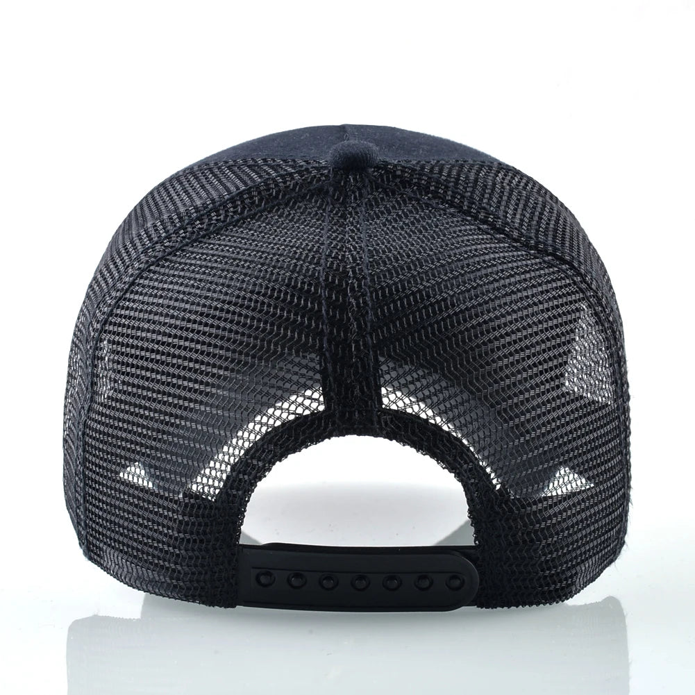 Modna bejzbol kapa s vezenim zakrpama "Wolf", snapback hip hop trucker kape za muškarce i žene, za vanjsku upotrebu, prozračna kapa s vizirom