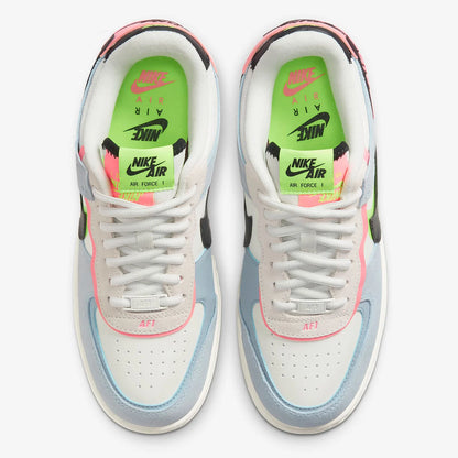 Nike Originals Mens Air Force 1 Shadow AF1 Pink Blue Macaron Casual Shoes CU8591-101