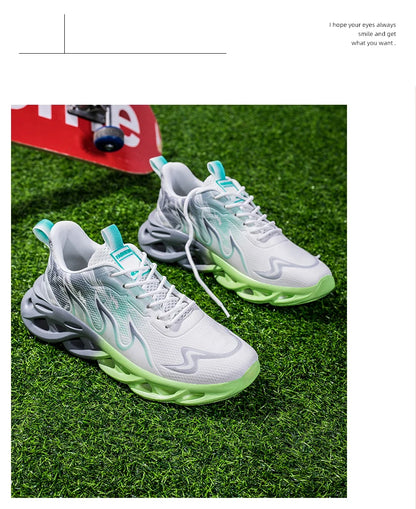 Men Running Shoes Breathable Mesh Sports Shoes Cushion Casual Sneakers Lightweight Comfortable Tennis Shoes﻿ Athletic Footwear