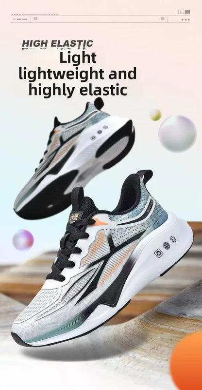 New casual sports shoes for men, trendy breathable mesh shoes, versatile and lightweight running shoes
