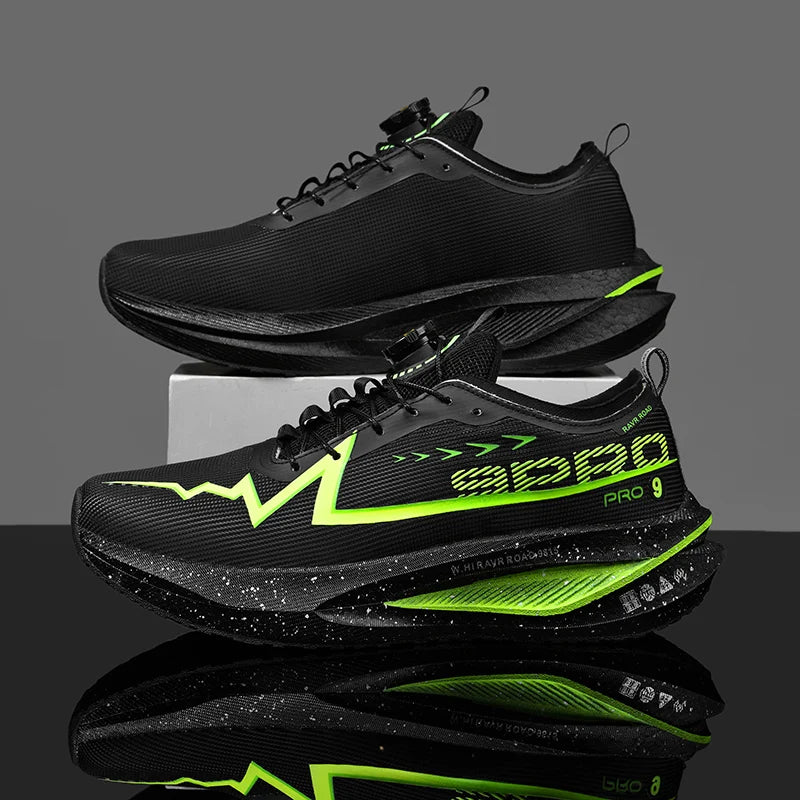 Męskie buty do biegania na co dzień, maratonowe, sportowe, z wkładką z włókna węglowego, oddychające, lekkie, damskie, wygodne, sportowe, antypoślizgowe trampki