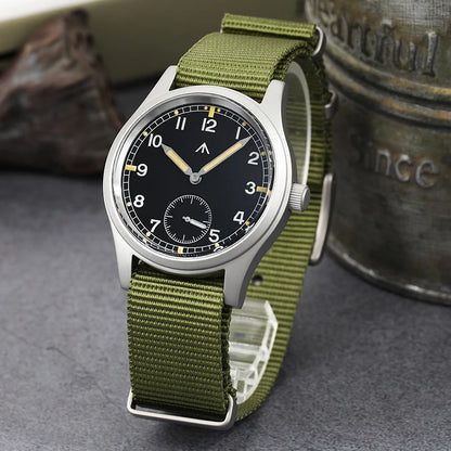 Militado V2 Version Military D12 Watch 36mm AR Sapphire Quartz Movement Watches Waterproof Sub-second Stainless Steel Wristwatch