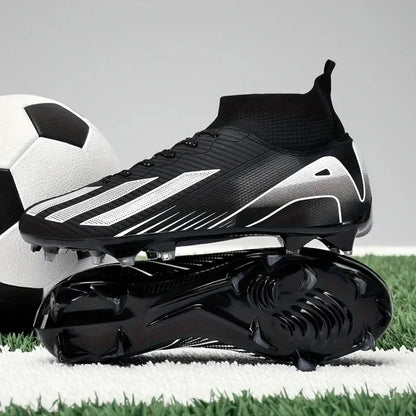 Men New TF Football Boots Sneakers Society Turf Grass Ultralight Male Soccer Shoes Comfortable Ankle Football Shoes Futsal Fast