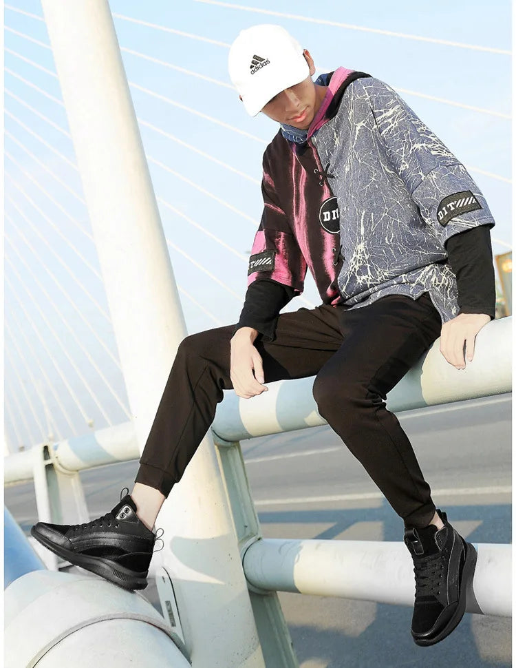 High-top Heightening Shoes Elevator Shoe Height Increase Footwear Men Height Increase Insole 6CM 8CM 10CM Sneakers Shoes