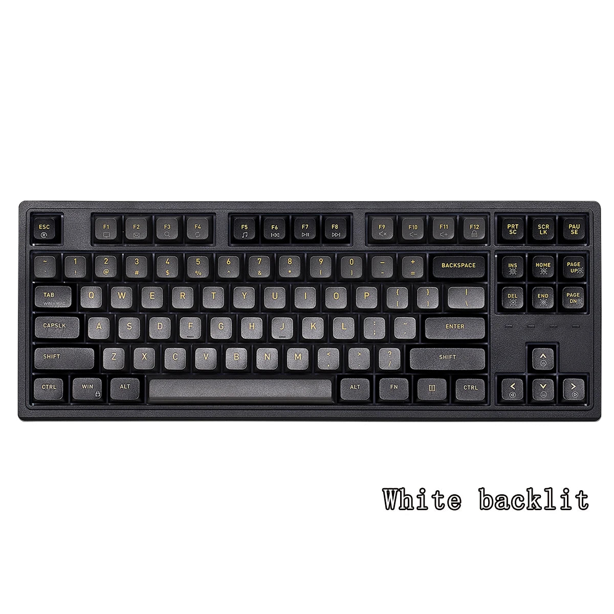 HEXGEARS M2 Mechanical Keyboard 87 Key Hot Swap PBT Gasket Structure White Backlit Macro Defined Gaming Mechanical Keyboard