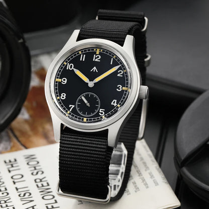 Militado V2 Version Military D12 Watch 36mm AR Sapphire Quartz Movement Watches Waterproof Sub-second Stainless Steel Wristwatch