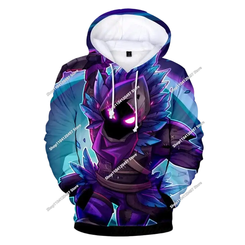 Dziecięca odzież jesienna: bluza z kapturem typu pullover, T-shirt, nowa kolekcja Fortnite, codzienna odzież dziecięca, wygodny streetwear