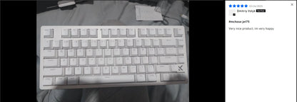 Teclado Gaming MCHOSE Jet 75 com Interruptores Magnéticos Hall Effect, Hot-Swappable, RGB Personalizado, Snap Tap, Latência de 0.1ms e Taxa de Polling de 8kHz
