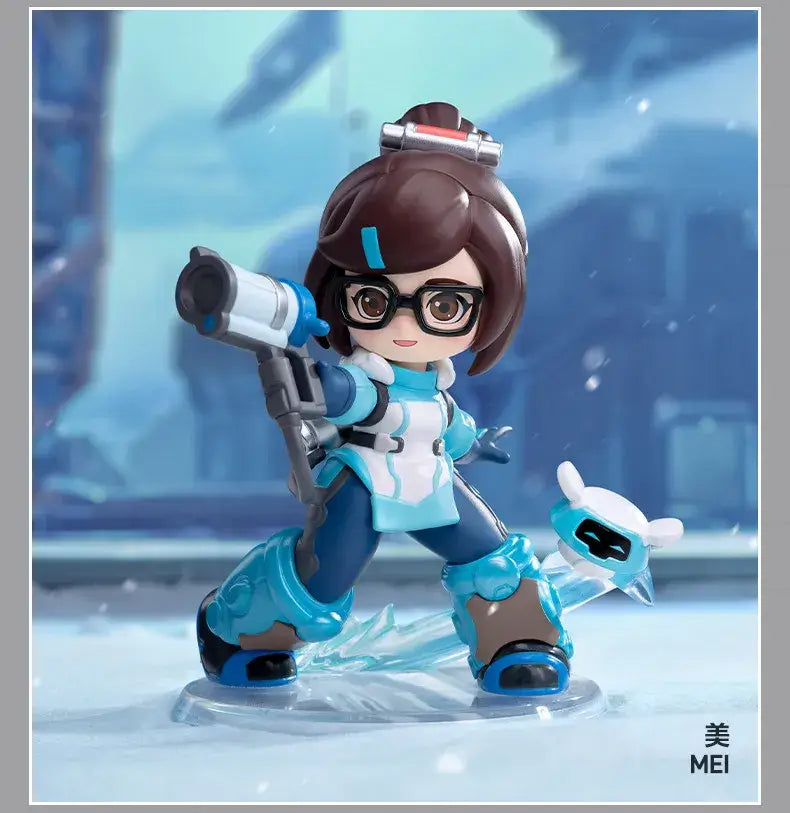 POP MART Overwatch Play of The Game Series Blind Box Mystery Box Toys Kawaii Ornaments Figurines Home Decor Desktop Model Dolls