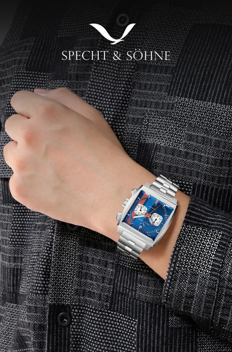 Men's Watches 2025 New Hot Luxury Quartz Wrist Watch Japan VK64 Chronograph Trendy Sport Waterproof