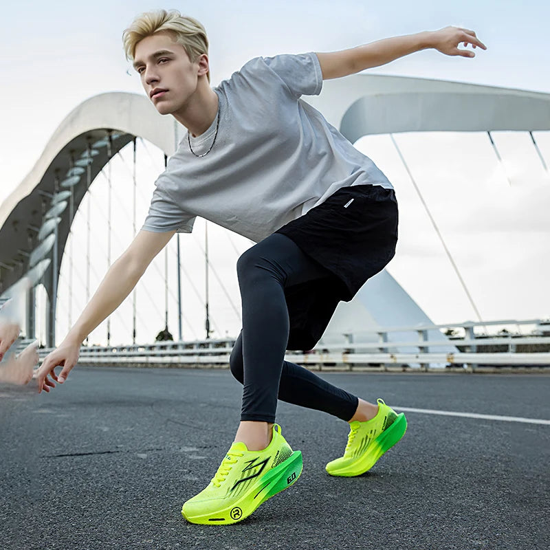 New Sports Shoes for Men&Women, Running Sneakers, Carbon Plate, Male Marathon Racing, Shock-absorbing, Athletics Training Shoes
